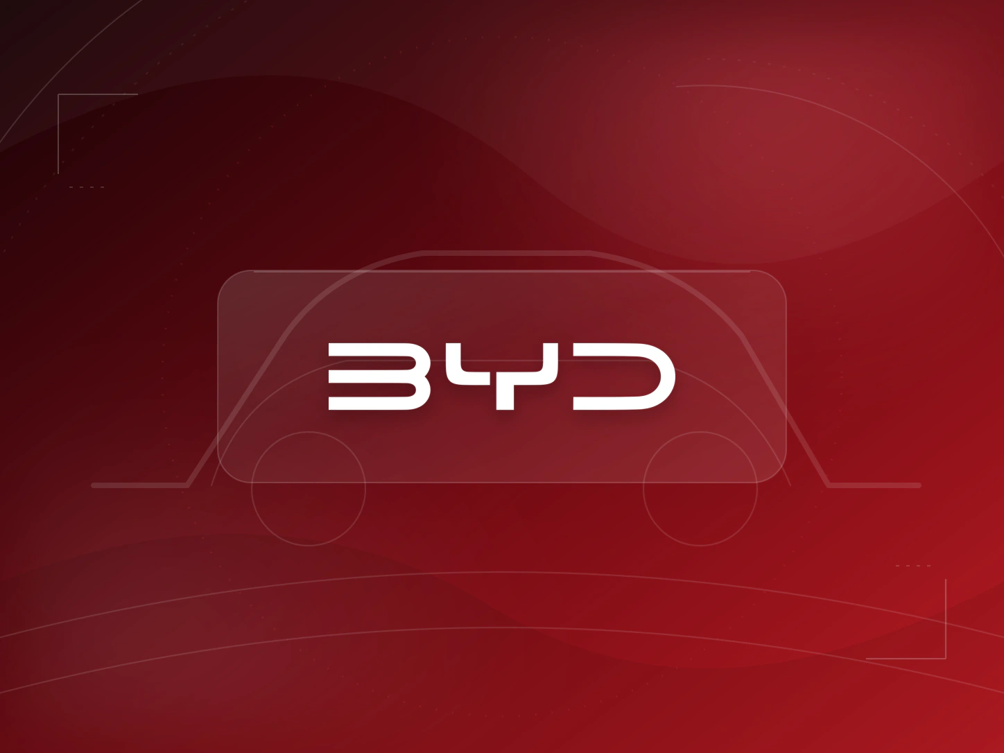 Portada abstracta de BYD x Segarra — Contenido de marca en automoción, con el logotipo de BYD.