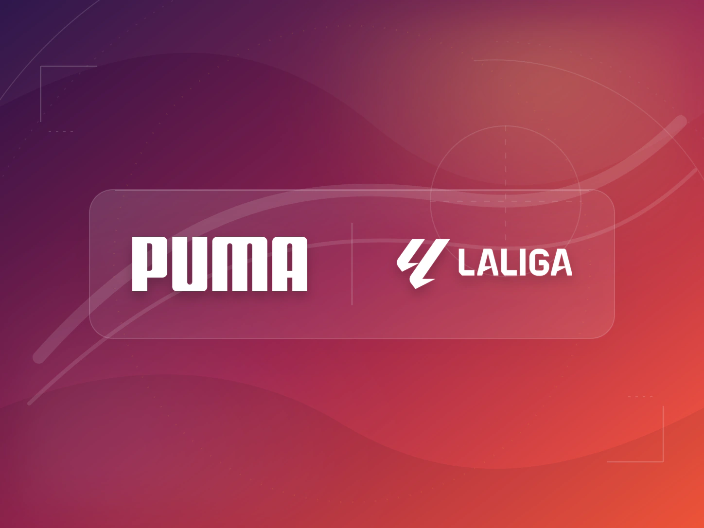 Portada abstracta de PUMA x LaLiga — Everything Starts With a Ball, con los logotipos de PUMA y LALIGA.