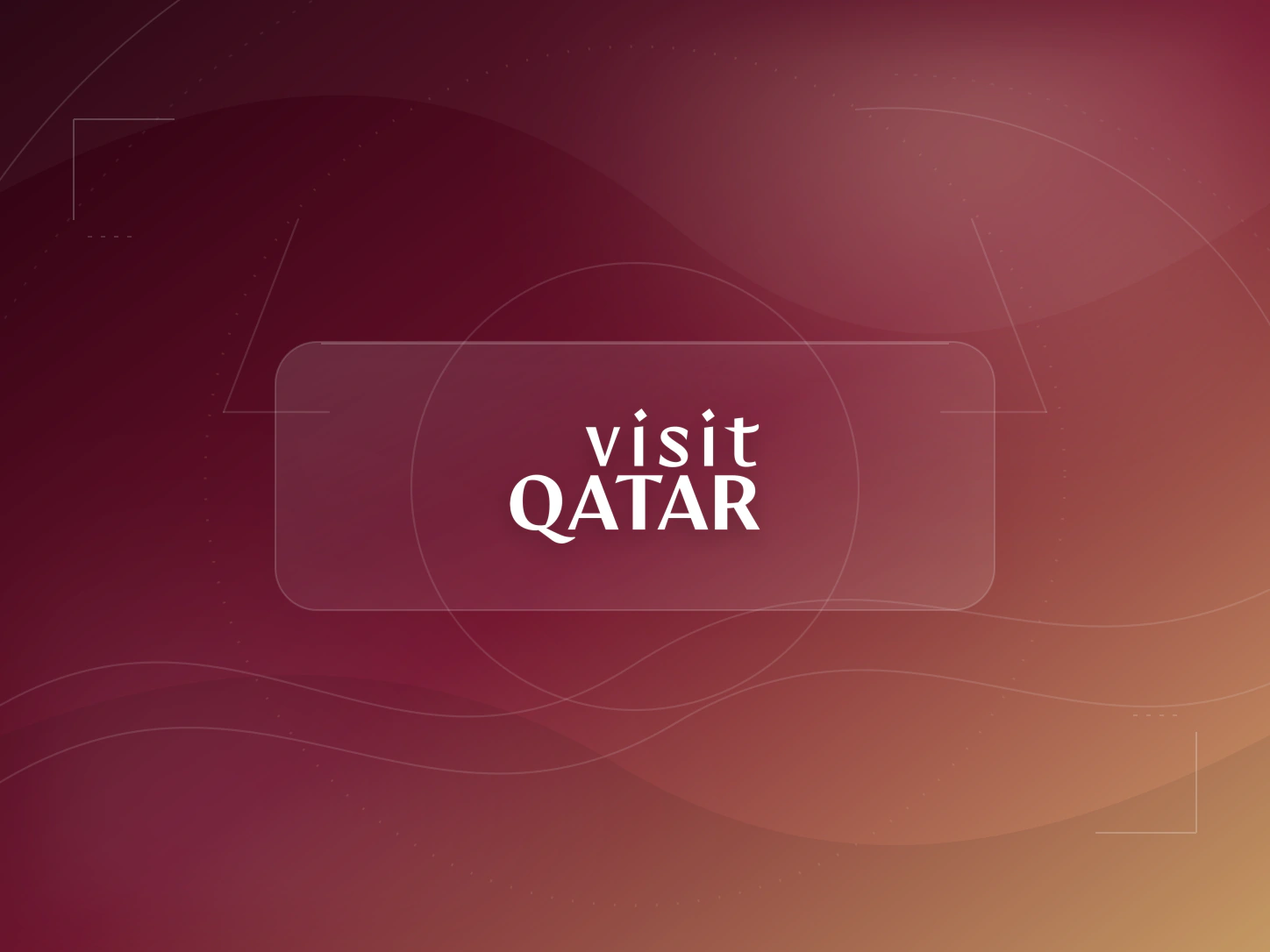 Portada abstracta de Visit Qatar x Joselu Mato — Fútbol y destino desde Qatar, con el logotipo de Visit Qatar.